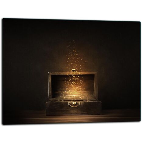 Tablero de corte de placa de vidrio 52x40 negro