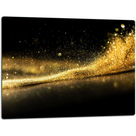 Tablero de corte de placa de vidrio 52x40 negro de moda