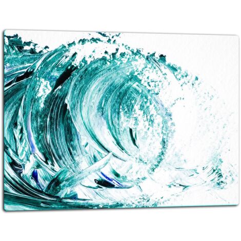 Tablero de corte de placa de vidrio 52x40 onda