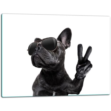 Tablero de corte de placa de vidrio 52x40 Perro