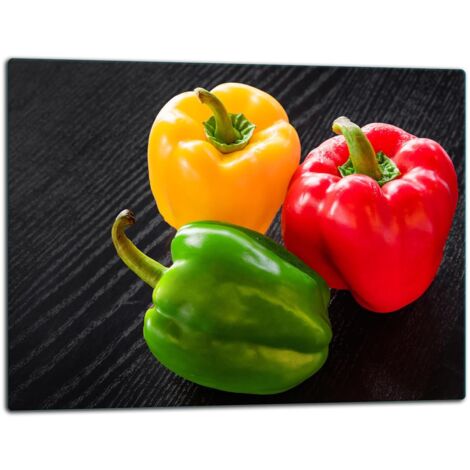 Tablero de corte de placa de vidrio 52x40 pimientos