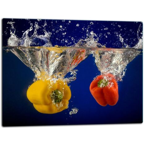 Tablero de corte de placa de vidrio 52x40 pimientos