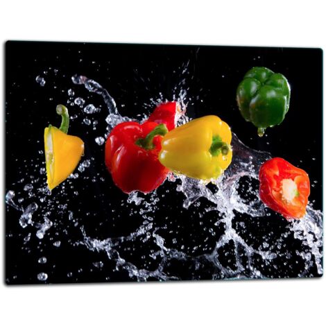 Tablero de corte de placa de vidrio 52x40 pimientos