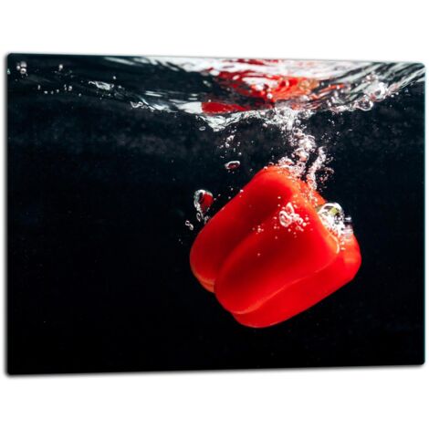 Tablero de corte de placa de vidrio 52x40 pimientos