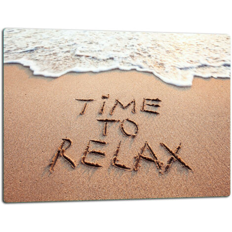 Tablero de corte de placa de vidrio 52x40 playa