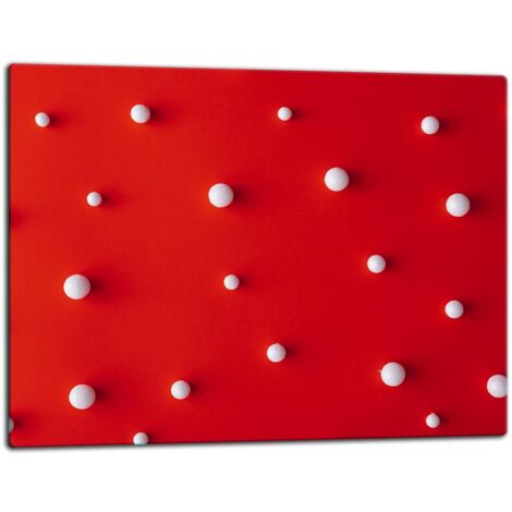 Tablero de corte de placa de vidrio 52x40 rojo