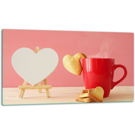 Tablero de corte de plato de vidrio 52x30 Caf