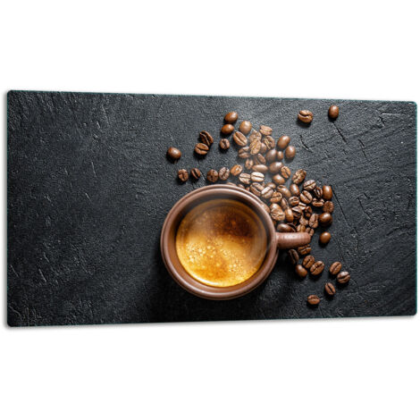 Tablero de corte de plato de vidrio 52x30 Caf