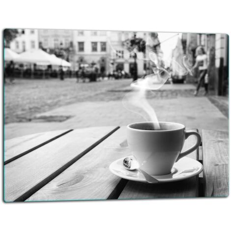 Tablero de corte de plato de vidrio 52x40 Caf