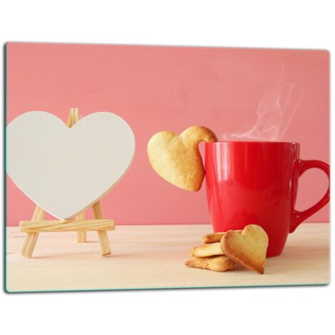 Tablero de corte de plato de vidrio 52x40 Caf