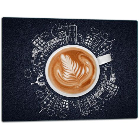 Tablero de corte de plato de vidrio 52x40 Caf