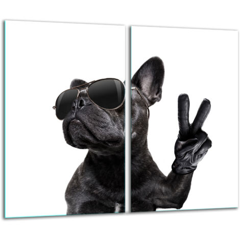 Tablero de corte de vidrio 2x 30x52 Perro