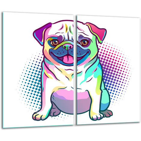 Tablero de corte de vidrio 2x 30x52 Perro