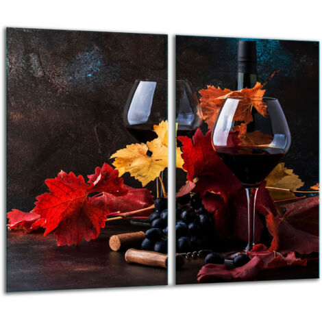 Tablero de corte de vidrio 2x 30x52 vino