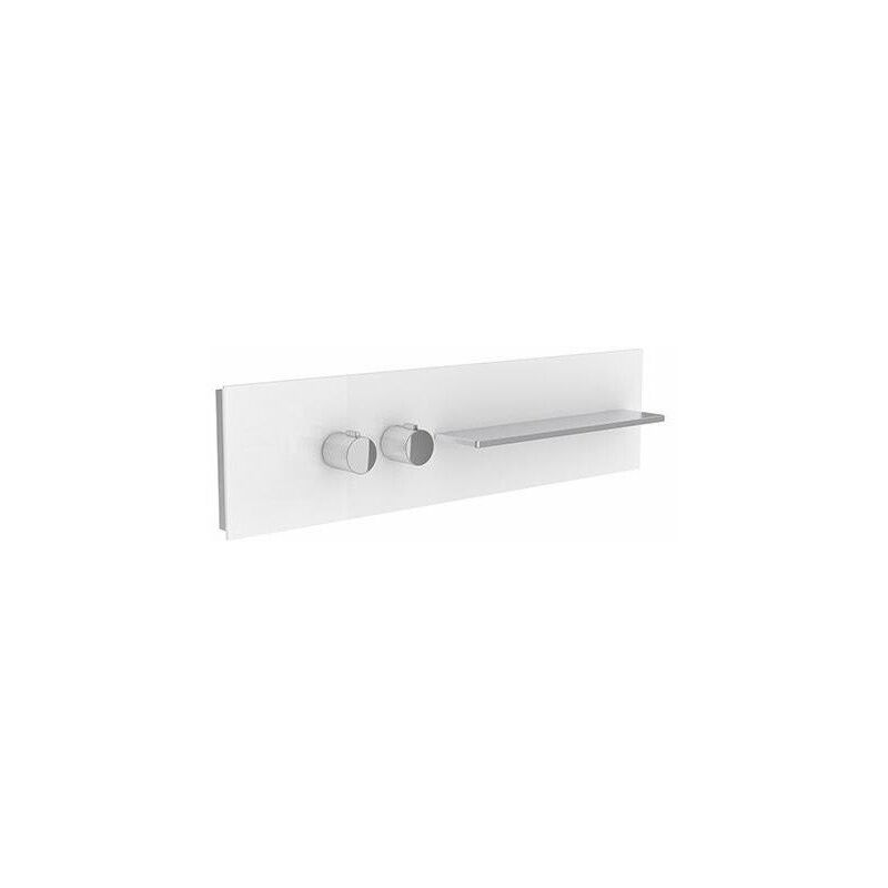 

Keuco - Tablero de ducha / bañera METIME_SPA DN 20, 800 x 200 mm asas izquierda vidrio blanco, satinado