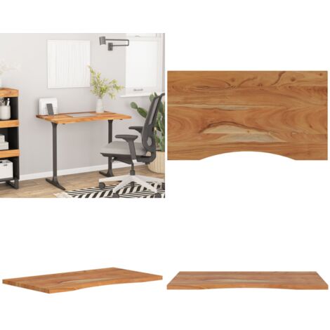Tablero de escritorio rectangular madera acacia 100x50x2,5 cm - Mesa de madera - Mesa de acacia