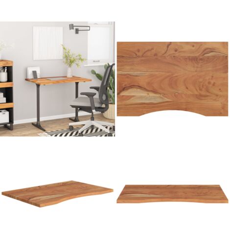 Tablero de escritorio rectangular madera acacia 100x60x2,5 cm - Mesa de madera - Mesa de acacia
