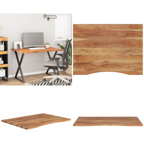 Tablero de escritorio rectangular madera acacia 100x80x2,5 cm - Mesa de madera - Mesa de acacia