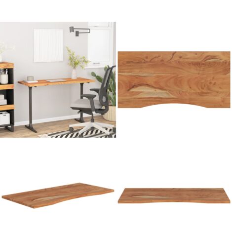 Tablero de escritorio rectangular madera acacia 110x60x2,5 cm - Mesa de madera - Mesa de comedor