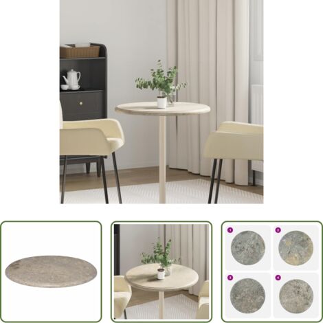 Tablero de mármol -  Tablero para mesa mármol gris Ø60x2,5 cm
