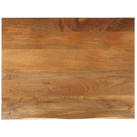 Tablero de mesa borde natural madera maciza mango 110x80x3,8 cm