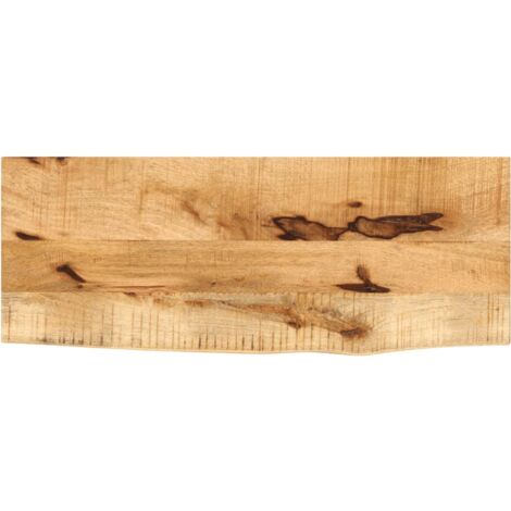 Tablero de mesa borde natural madera maciza mango 70x30x3,8 cm vidaXL