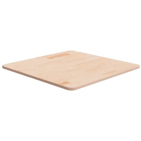 Tablero de mesa cuadrada madera de roble sin tratar 60x60x1,5cm