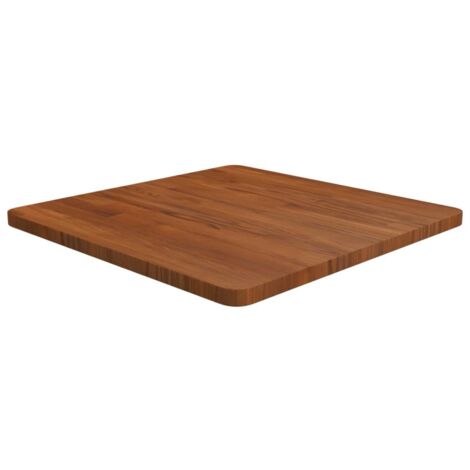 Tablero de mesa cuadrada madera roble marrón oscuro 60x60x2,5cm