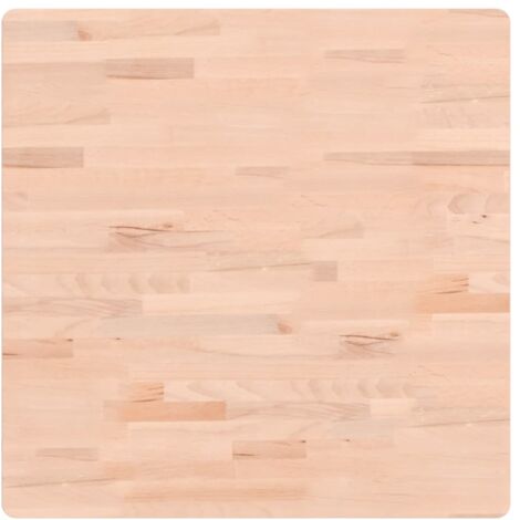 Tablero de mesa cuadrado de madera maciza de haya 70x70x1,5 cm vidaXL