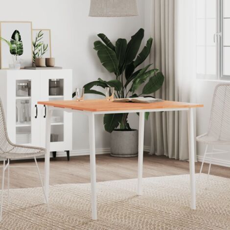 Tablero de mesa cuadrado de madera maciza de haya 80x80x1,5 cm vidaXL