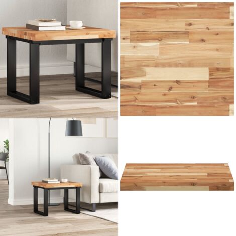 Tablero de mesa cuadrado madera maciza acacia 50x50x4 cm - Mesa de madera - Mesa de comedor