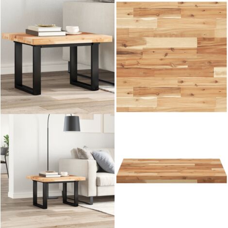 Tablero de mesa cuadrado madera maciza acacia 60x60x4 cm - Mesa de madera - Mesa de comedor