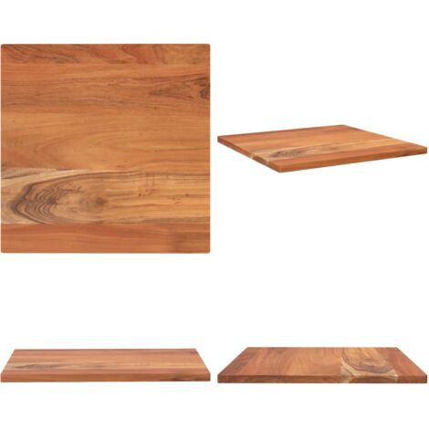 Tablero de mesa cuadrado madera maciza de acacia 60x60x3,8 cm - Mesa cuadrada - Acacia