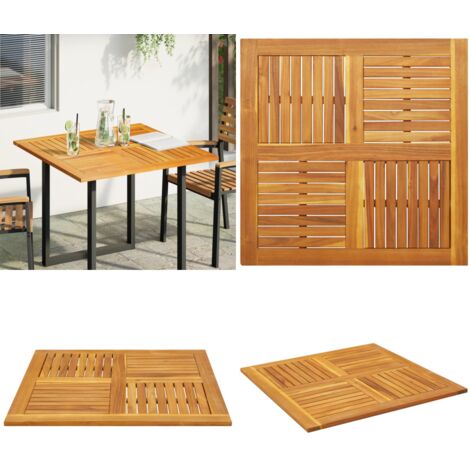 Tablero de mesa cuadrado madera maciza de acacia 90x90x2,2 cm - Mesa de madera - Acacia