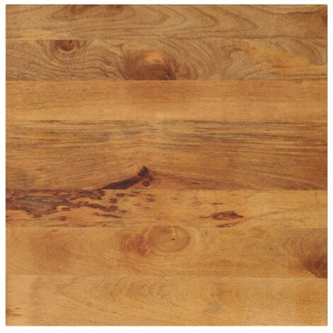 Tablero de mesa cuadrado madera maciza de mango 80x80x3,8 cm