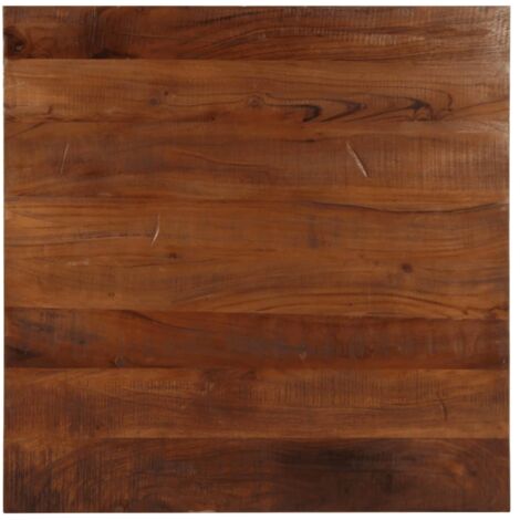 Tablero de mesa cuadrado madera maciza reciclada 80x80x2,5 cm