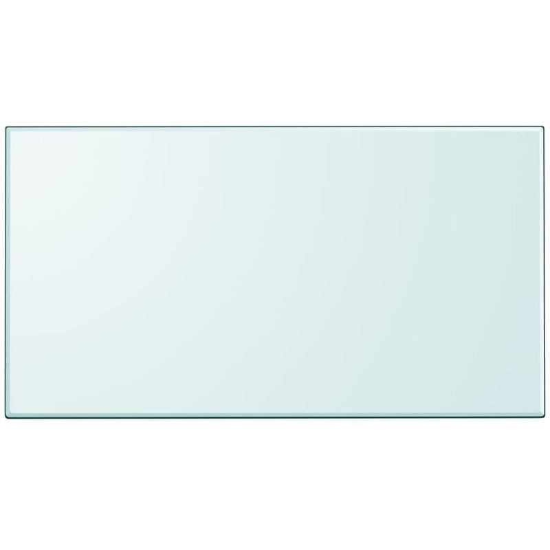 

Tablero de mesa de cristal templado cuadrado 1200x650 mm - Transparente