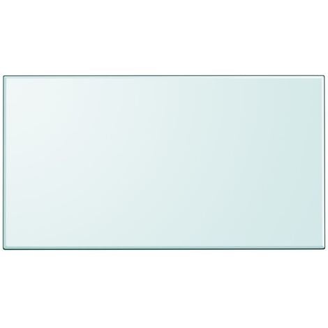 Tablero de mesa de cristal templado cuadrado 1200x650 mm vidaXL