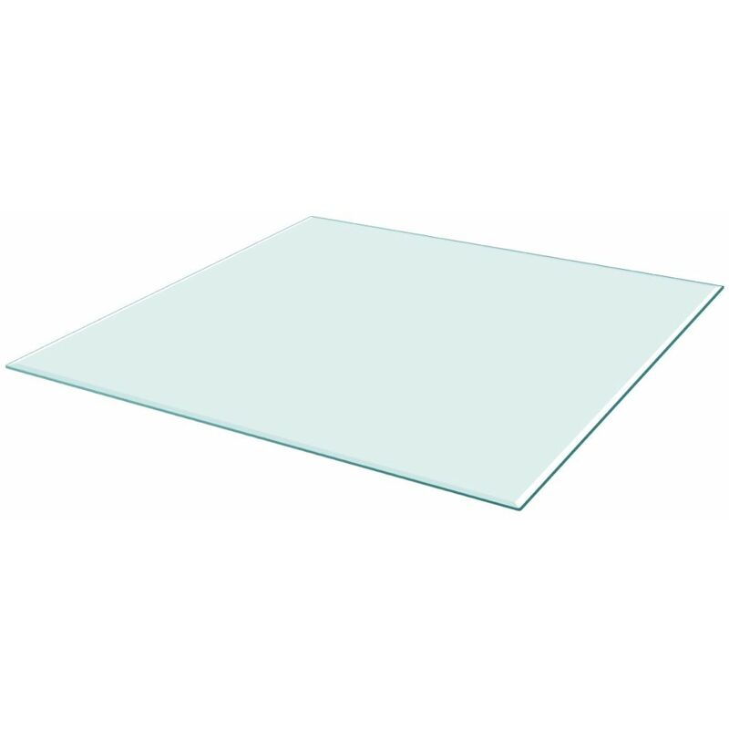 

Tablero de mesa de cristal templado cuadrado 800x800 mm