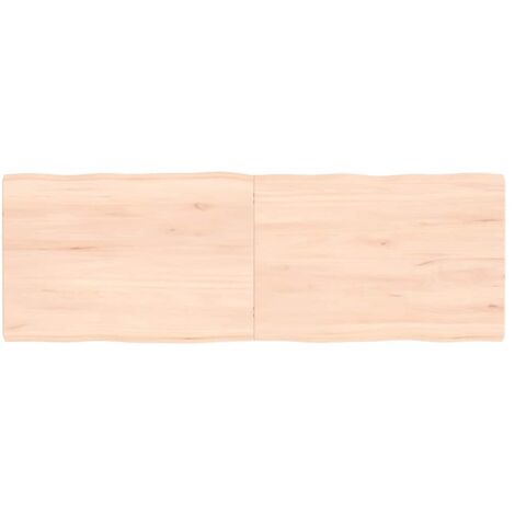Tablero de mesa madera maciza borde natural 120x40x(2-4) cm vidaXL