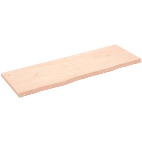 Tablero de mesa madera maciza roble sin tratar 180x60x(2-6) cm vidaXL