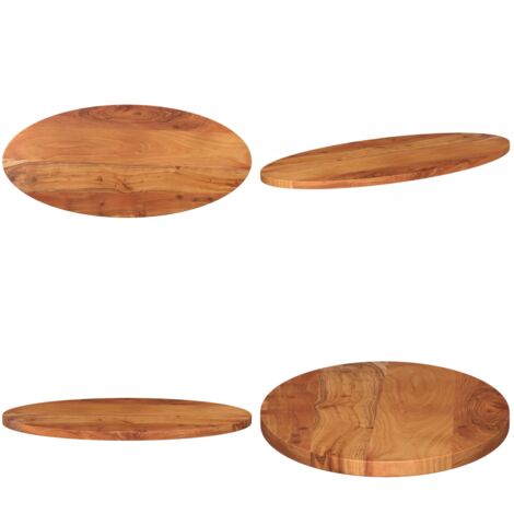 Tablero de mesa ovalado madera maciza de acacia 120x50x3,8 cm - Mesa ovalada - Mesa de madera