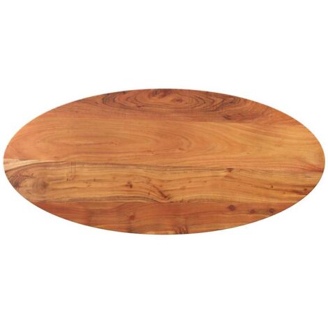 Tablero de mesa ovalado madera maciza de acacia 90x40x3,8 cm