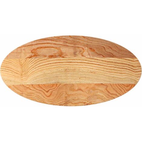 Tablero de mesa ovalado madera maciza de roble 100x50x2 cm vidaXL