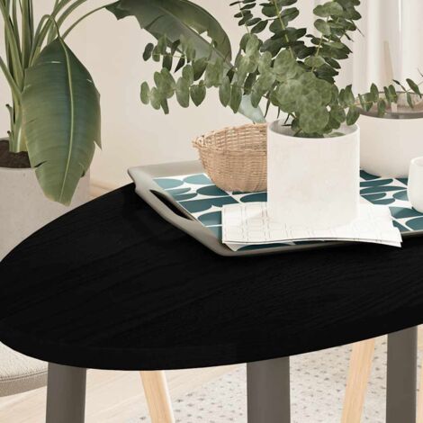 Tablero de mesa ovalado madera maciza de roble 100x50x2 cm vidaXL