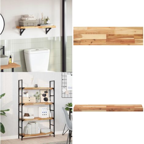 Tablero de mesa rectangular madera maciza acacia 100x20x4 cm - Madera de acacia - Mesa rectangular
