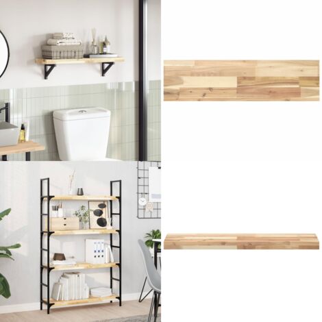 Tablero de mesa rectangular madera maciza acacia 100x20x4 cm - Madera de acacia - Mesa rectangular