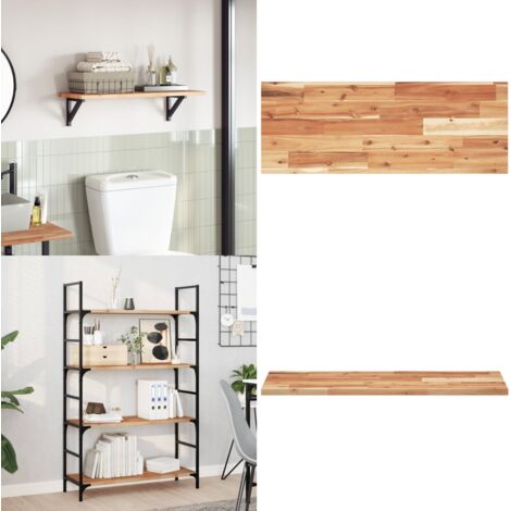 Tablero de mesa rectangular madera maciza acacia 100x30x2 cm - Madera de acacia - Mesa de acacia