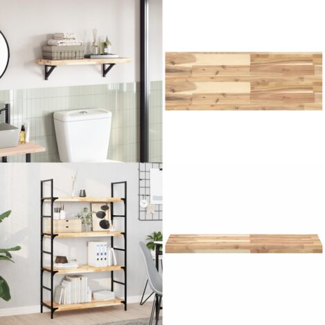 Tablero de mesa rectangular madera maciza acacia 100x30x4 cm - Madera de acacia - Mesa rectangular