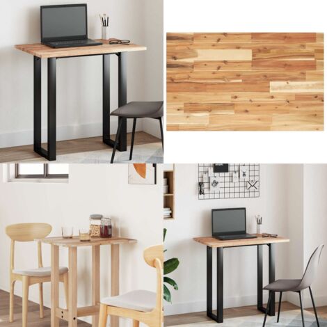 Tablero de mesa rectangular madera maciza acacia 100x50x2 cm - Mesa de comedor - Mesa de centro